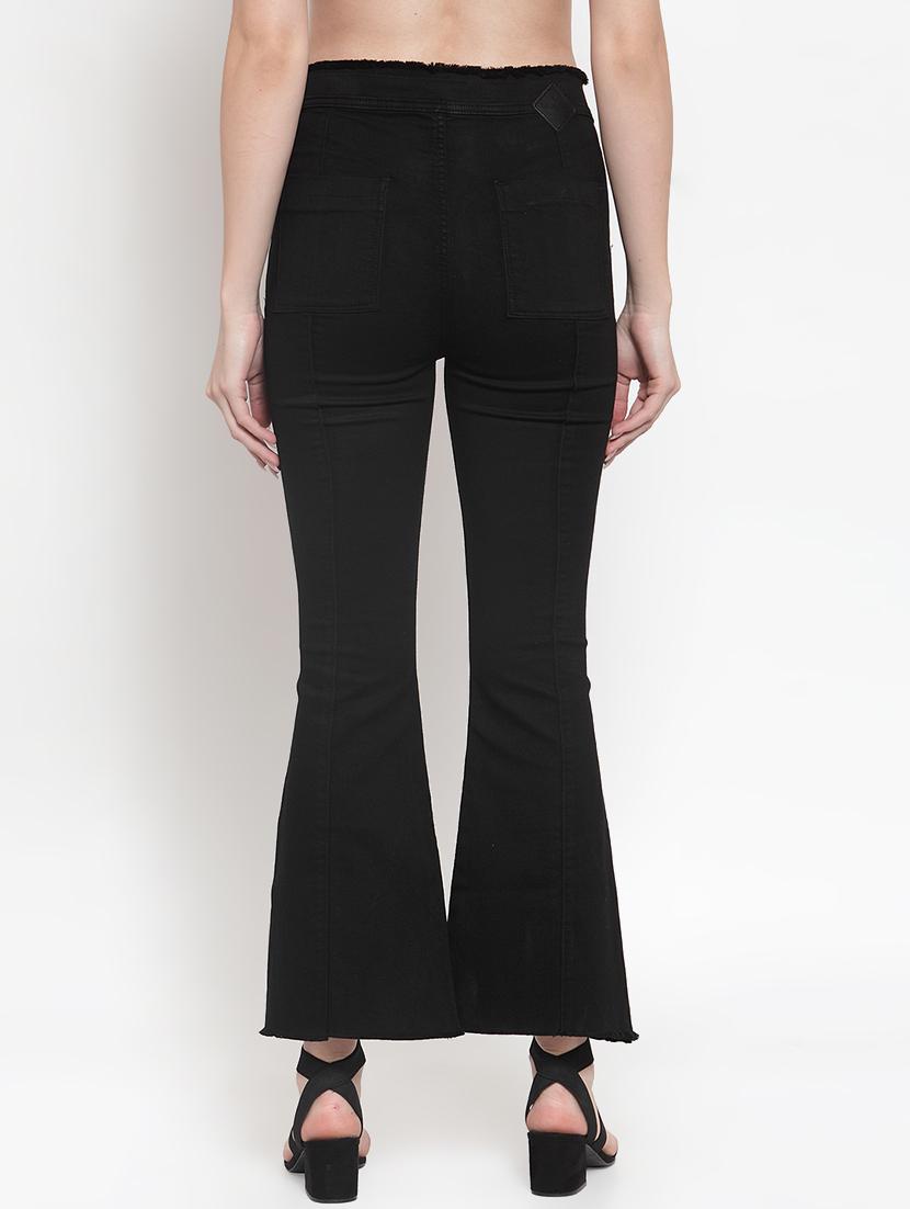 frayed hem high rise jeans - 16793234 - Zoom Image - 3