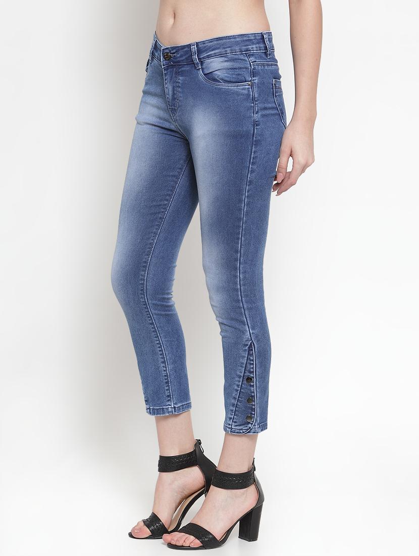 high rise stone washed jeans - 16793239 - Zoom Image - 2