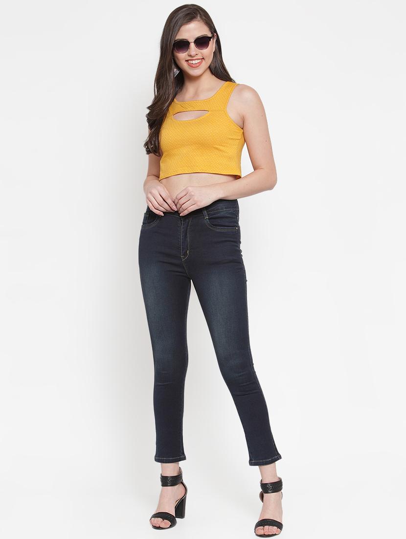frayed hem skinny fit jeans - 16793241 - Zoom Image - 4