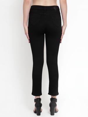 frayed hem high rise jeans - 16793242 - Standard Image - 3