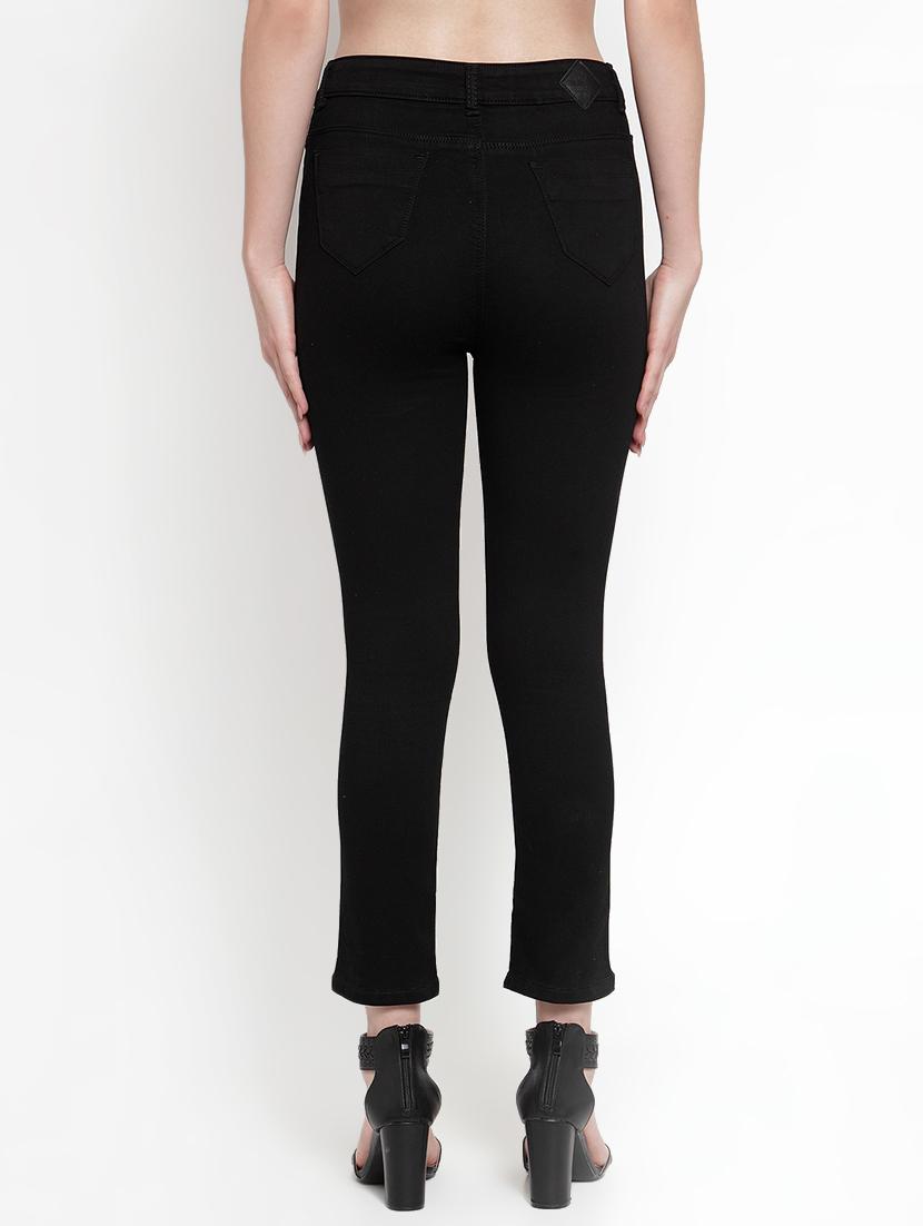 frayed hem high rise jeans - 16793242 - Zoom Image - 3