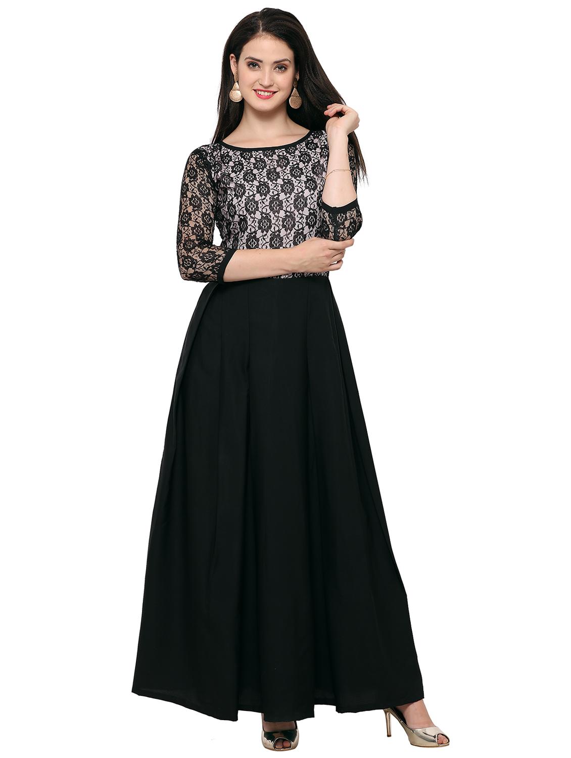 boat neck laced dress - 16793511 - Zoom Image - 1