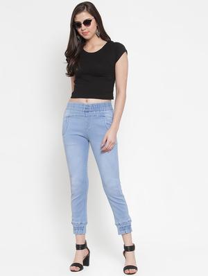 stone wash high rise joggers - 16793516 - Standard Image - 4