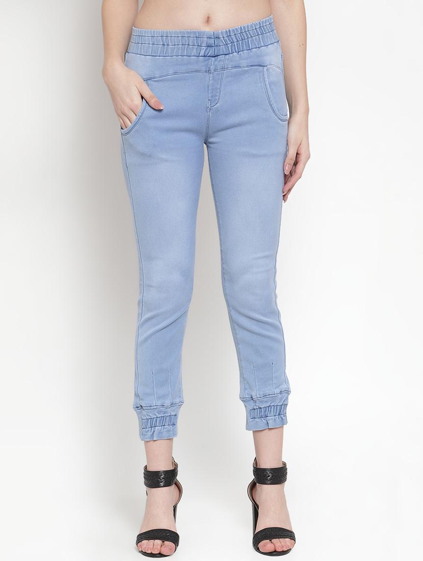 stone wash high rise joggers - 16793516 - Zoom Image - 1