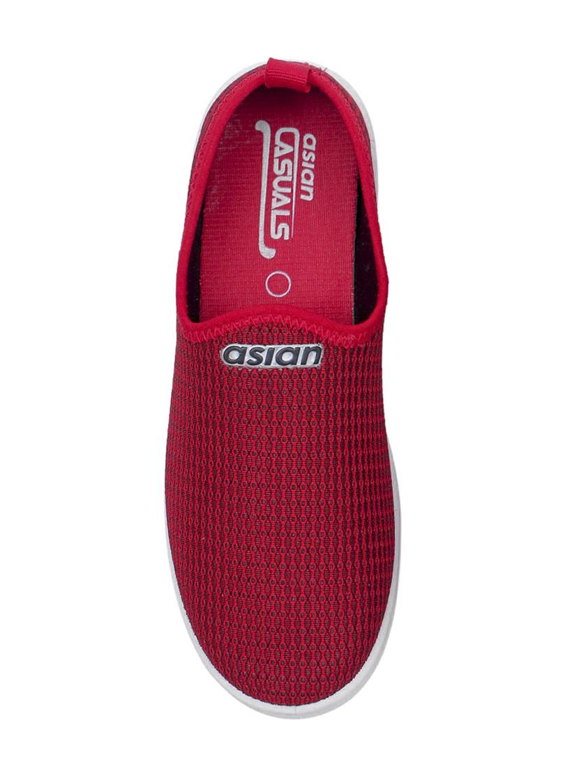 red slip on sports shoes - 16793674 - Zoom Image - 3