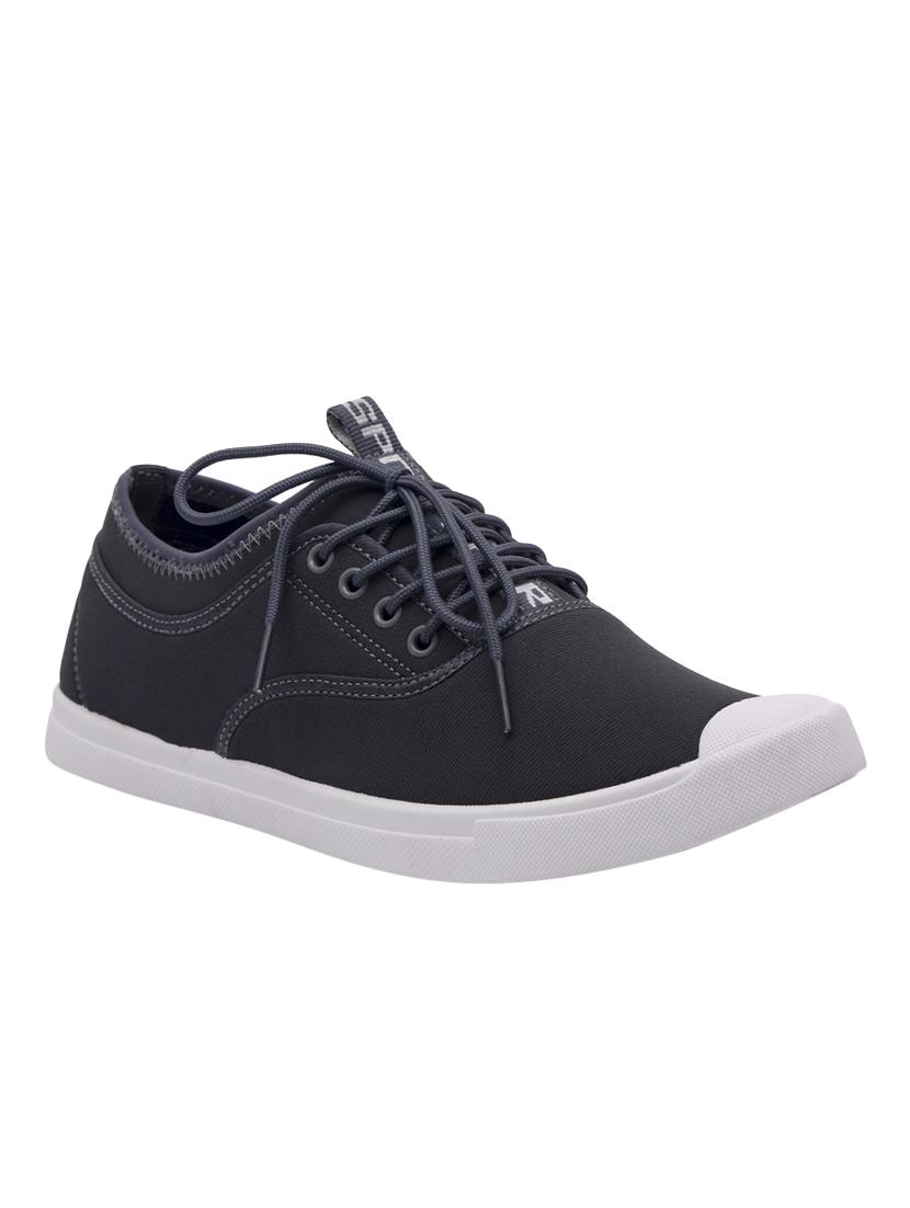 navy fabric lace up sneakers - 16793772 - Zoom Image - 1