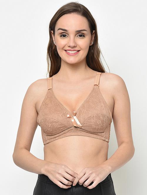 bow patch laced bra - 16794170 - Standard Image - 1