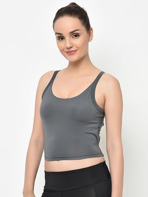 halter neck styled back crop top - 16794229 - Standard Image - 2