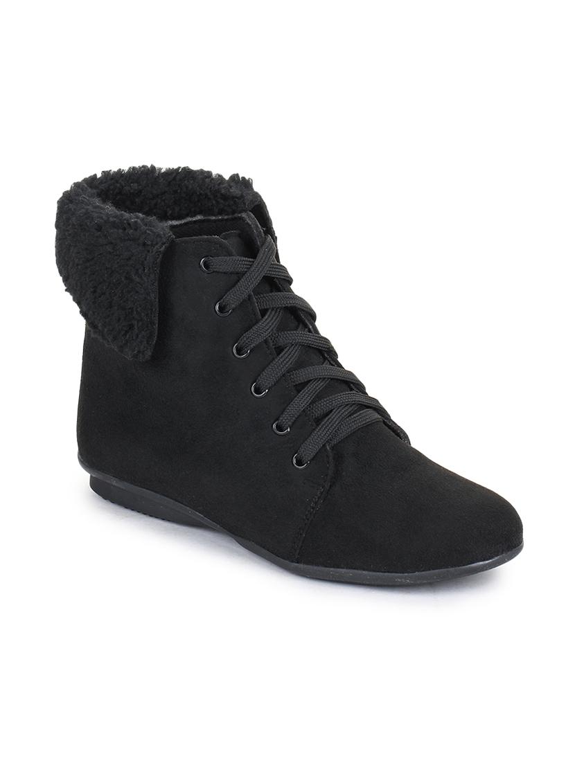 black lace-up boots - 16794362 - Zoom Image - 1