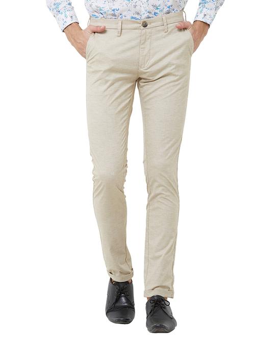 beige checkered chinos - 16794635 - Standard Image - 1