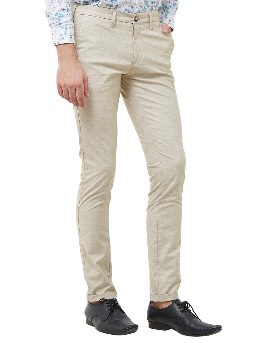 beige checkered chinos - 16794635 - Zoom Image - 2