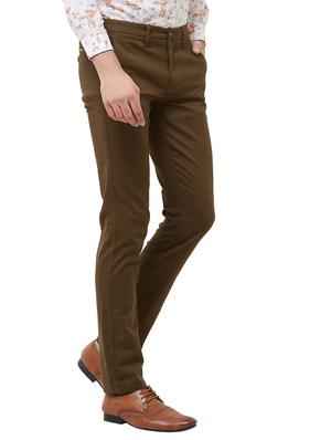 brown solid chinos - 16794655 - Standard Image - 2