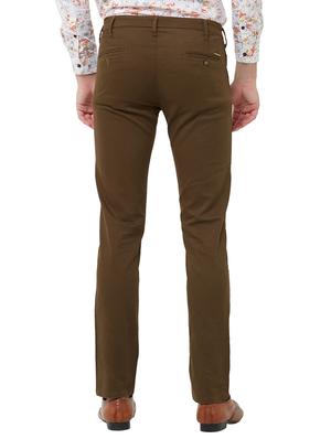 brown solid chinos - 16794655 - Standard Image - 3