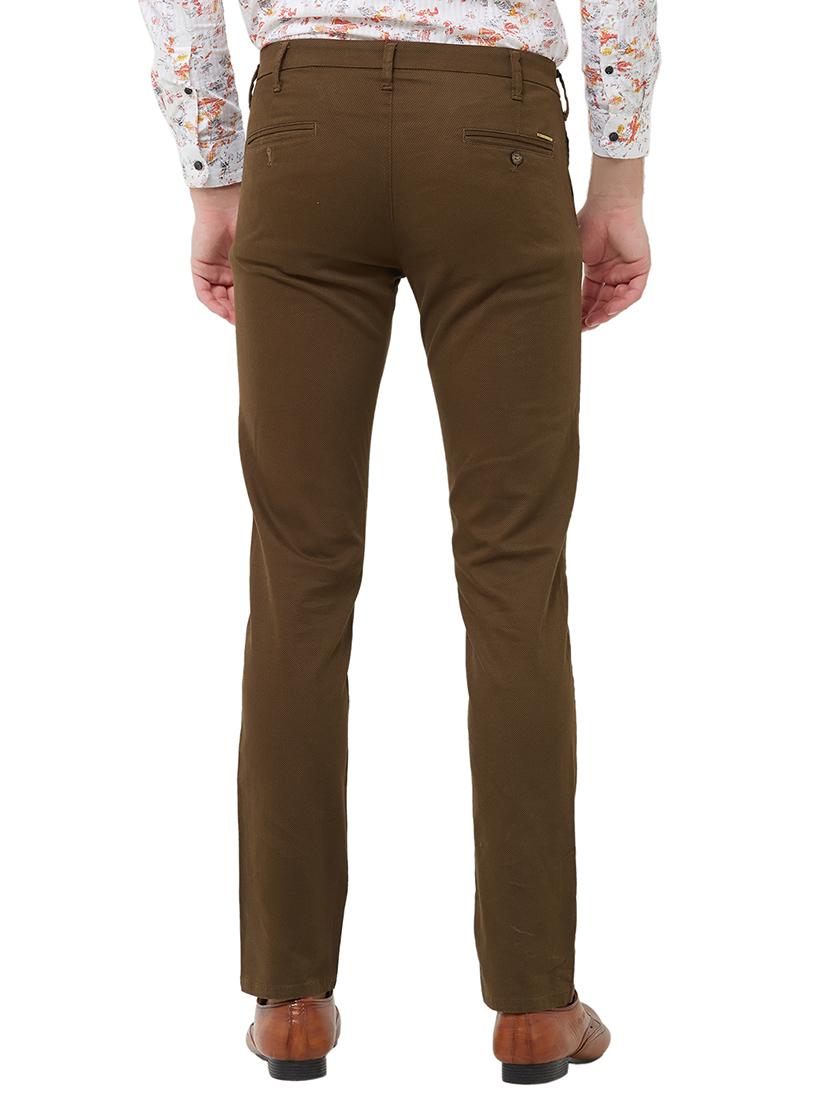 brown solid chinos - 16794655 - Zoom Image - 3