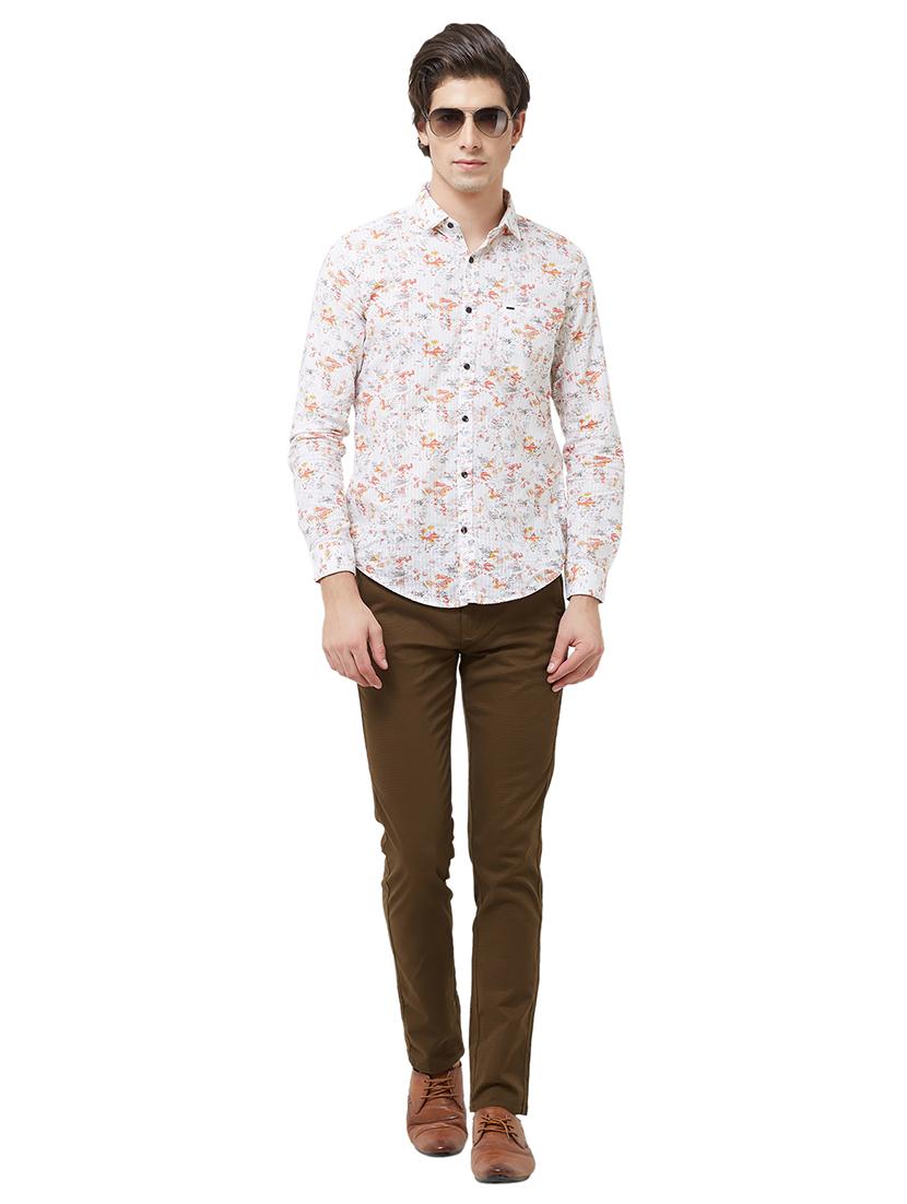 brown solid chinos - 16794655 - Zoom Image - 4