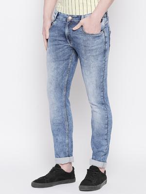 blue light washed denim jeans - 16795461 - Standard Image - 2