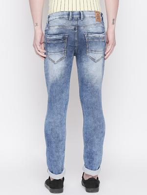 blue light washed denim jeans - 16795461 - Standard Image - 3
