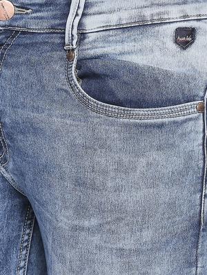 blue light washed denim jeans - 16795461 - Standard Image - 5