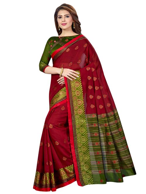 ethnic motif banarasi saree with blouse - 16795942 - Standard Image - 1