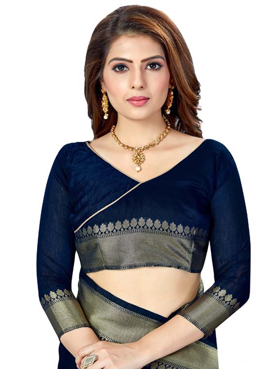 self design baluchari saree with blouse - 16795967 - Zoom Image - 3