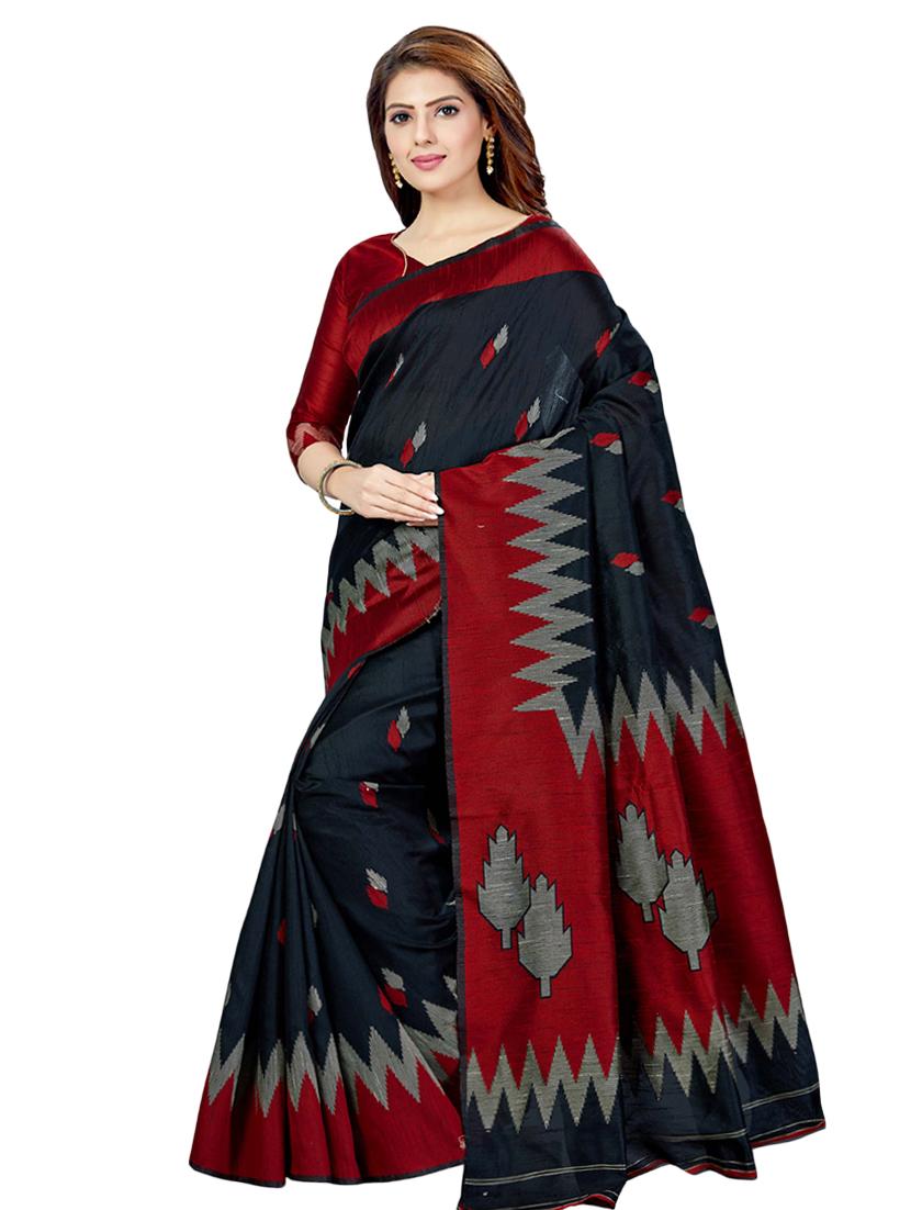 self design banarasi saree with blouse - 16795972 - Zoom Image - 1
