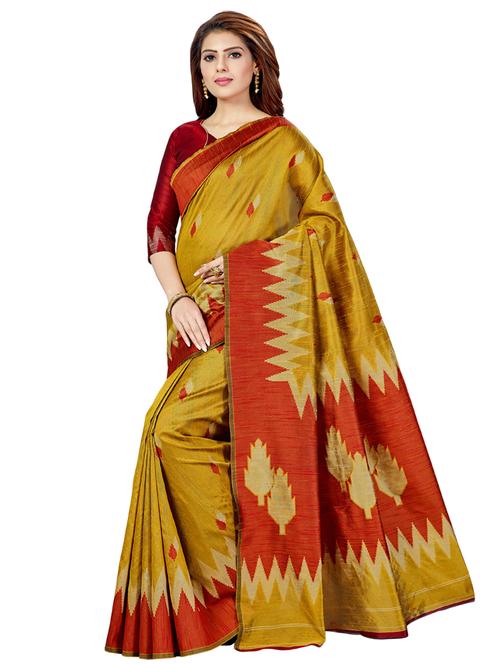 self design banarasi saree with blouse - 16795973 - Standard Image - 1
