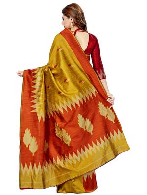 self design banarasi saree with blouse - 16795973 - Standard Image - 2