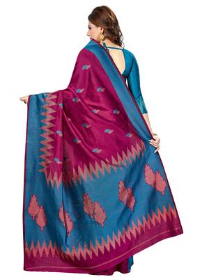 self design banarasi saree with blouse - 16795977 - Standard Image - 2