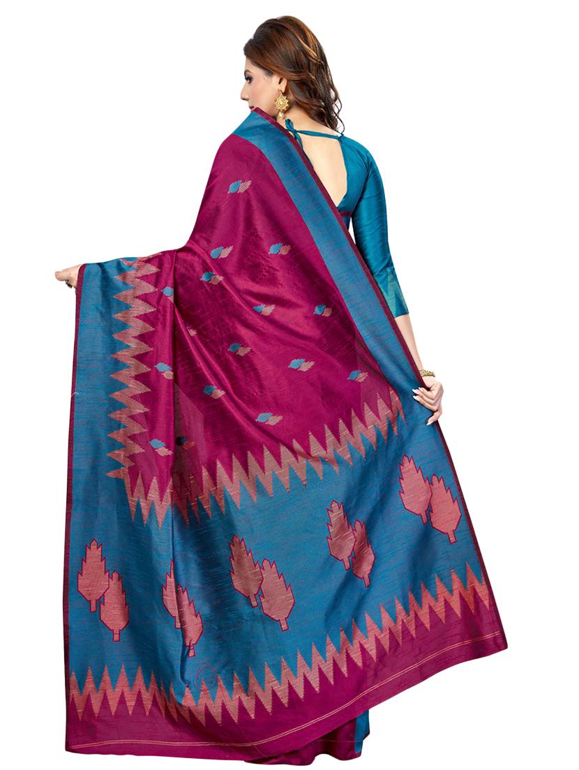 self design banarasi saree with blouse - 16795977 - Zoom Image - 2