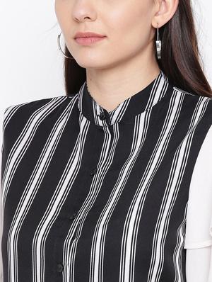 ruffle sleeved striped shirt - 16796173 - Standard Image - 4