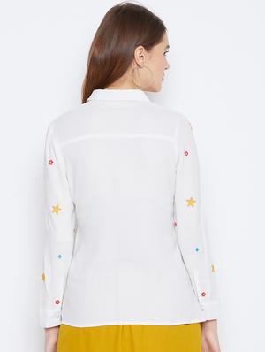 quirky embroidered long sleeved shirt - 16796211 - Standard Image - 3