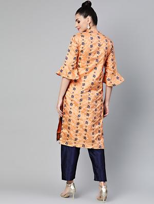 embroidered kurta pant set - 16796551 - Standard Image - 3