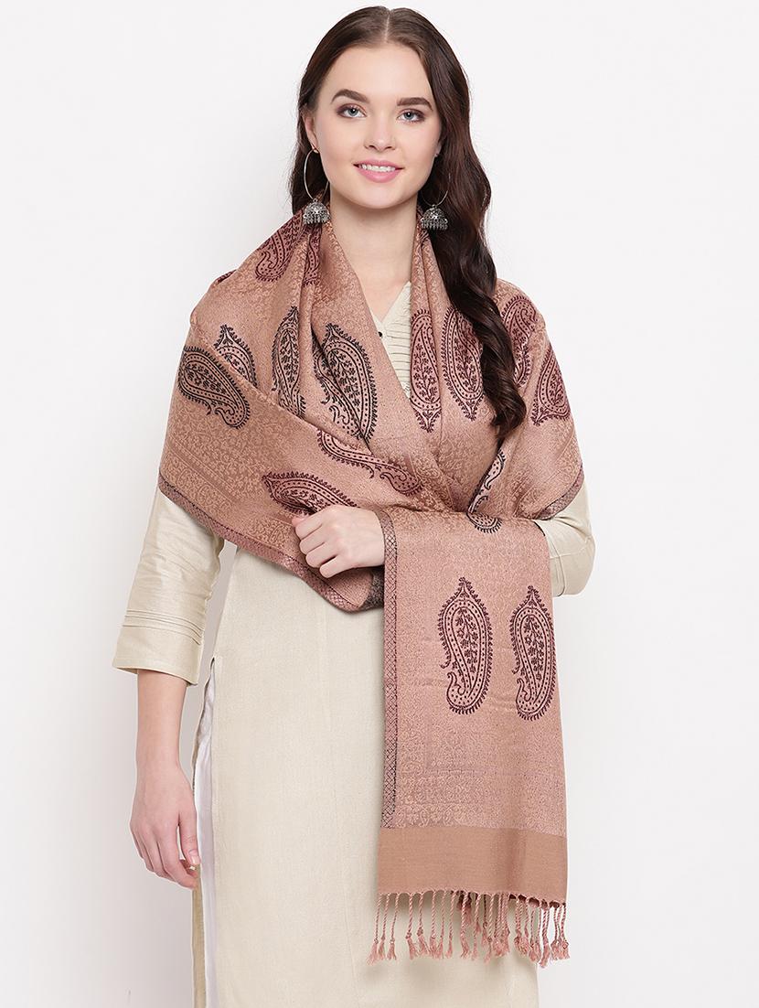 self design woolen stole - 16796670 - Zoom Image - 1