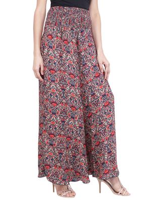 high rise floral palazzo - 16796861 - Standard Image - 2
