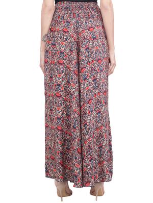 high rise floral palazzo - 16796861 - Standard Image - 3