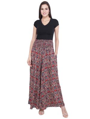 high rise floral palazzo - 16796861 - Standard Image - 4