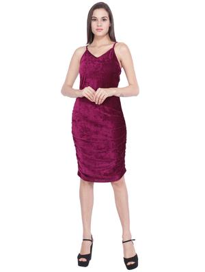 cami neck velvet bodycon dress - 16796874 - Standard Image - 4