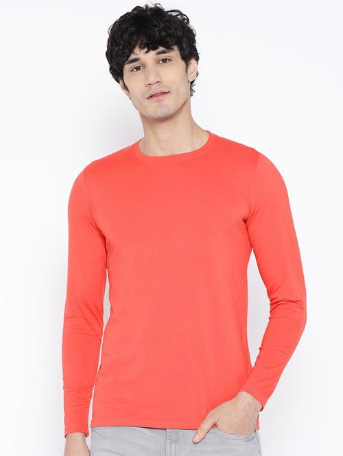 orange solid t-shirt - 16797128 - Standard Image - 1