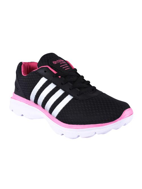 black lace-up sports shoes - 16797255 - Standard Image - 1