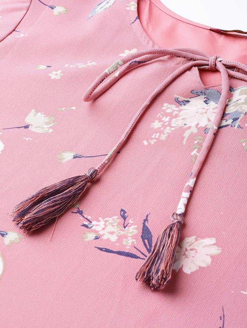 bell sleeved floral top - 16797390 - Zoom Image - 5