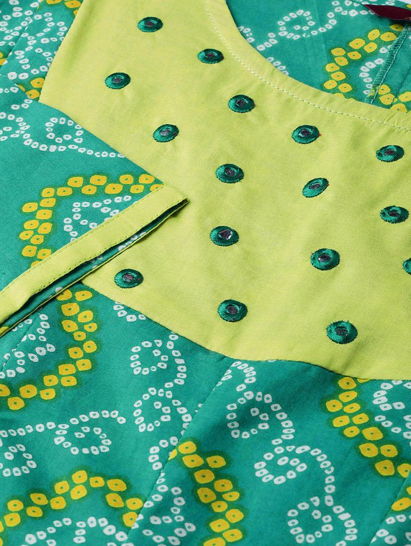 bandhani print anarkali kurta - 16797396 - Zoom Image - 4