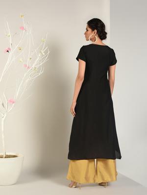 solid high-low kurta - 16797537 - Standard Image - 4