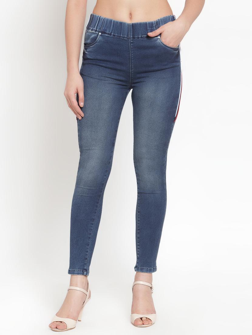 high rise side taped jeggings - 16797688 - Zoom Image - 1