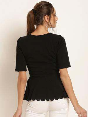 schiffli detail scallop hem top - 16797783 - Standard Image - 3