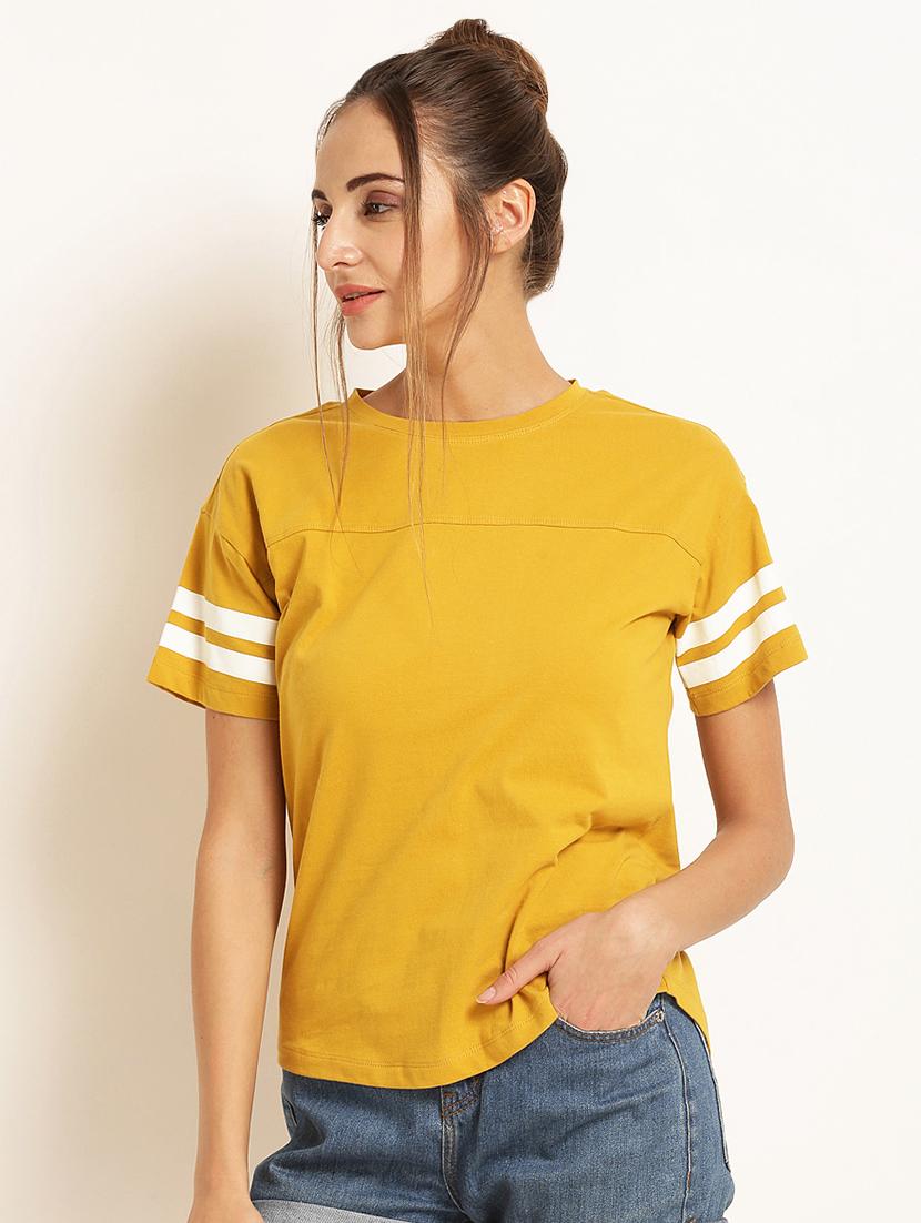 round neck solid tee - 16797791 - Zoom Image - 1