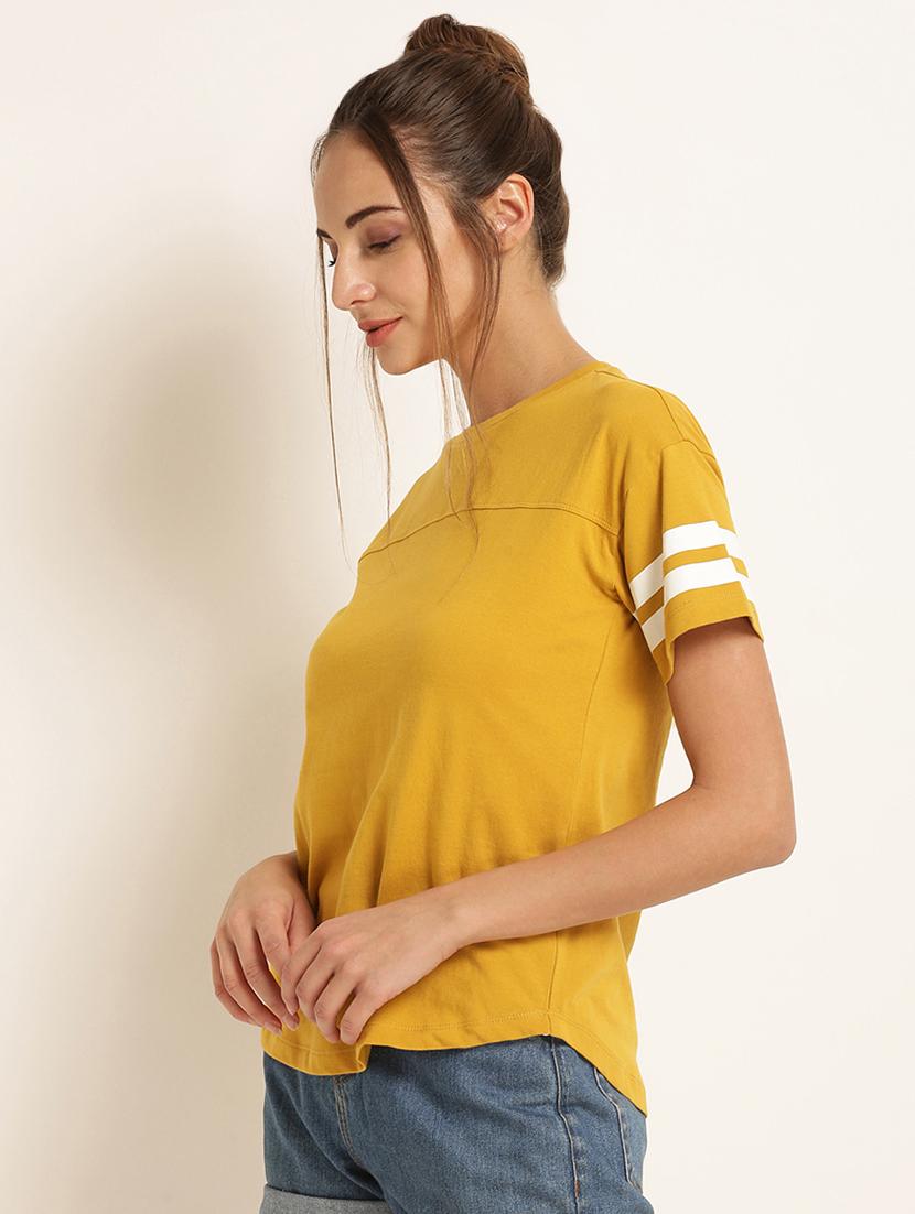 round neck solid tee - 16797791 - Zoom Image - 2