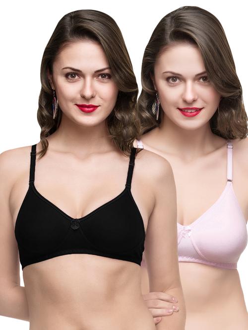set of 2 bow detail t-shirt bra - 16797815 - Very Small Image - 1