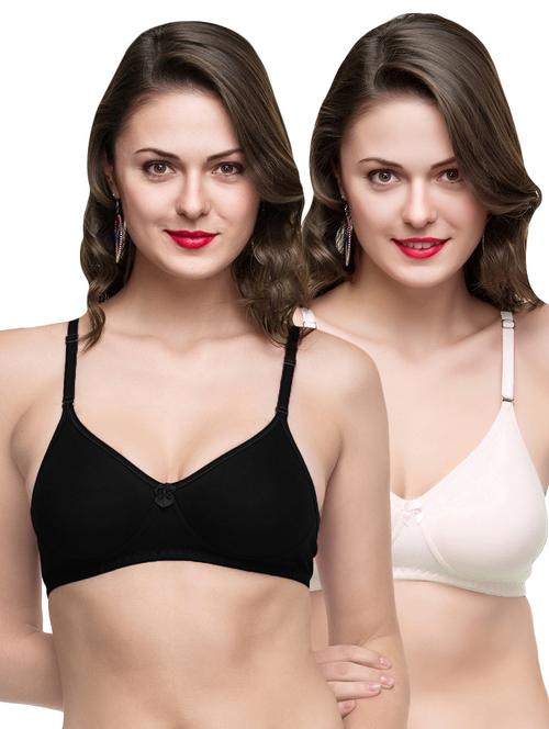 set of 2 bow detail t-shirt bra - 16797819 - Very Small Image - 1