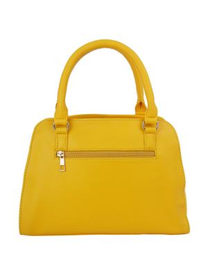 yellow leatherette regular handbag - 16798034 - Standard Image - 2