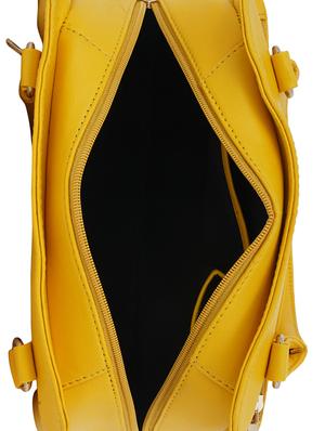yellow leatherette regular handbag - 16798034 - Standard Image - 3